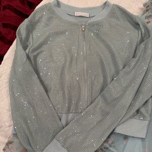 Knit Works 18/12 plus Girls Net dress with sequins jacket